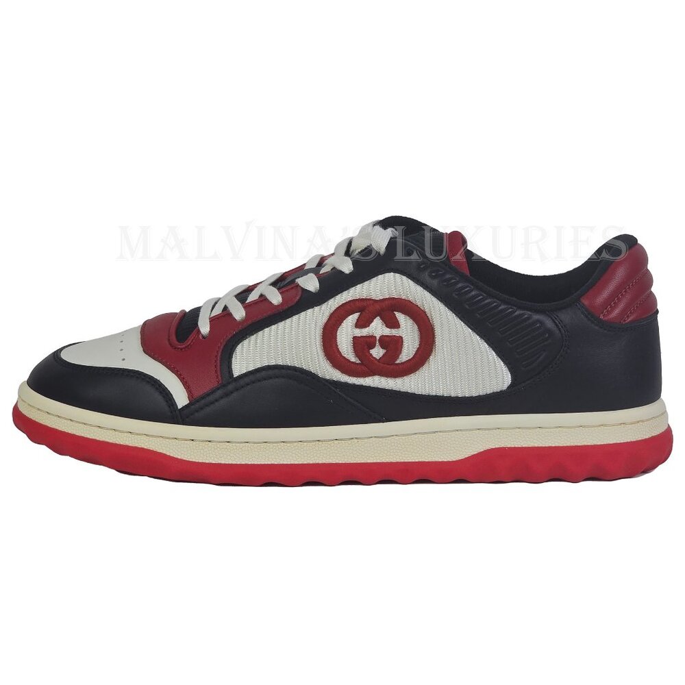 GUCCI SNEAKERS MENS MAC 80 EMBROIDERED SHOES w LOGO sz 7.5G US 8 - Picture 4 of 14